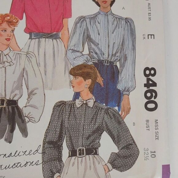 Vintage McCall's Blouses Sewing Pattern Uncut Size 10 - Picture 5 of 8